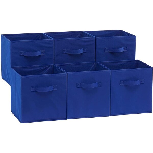 Foldable Storage Cubes (6-Pack, Navy)