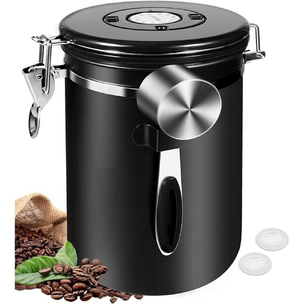 1.8L Airtight Stainless Steel Coffee Canister