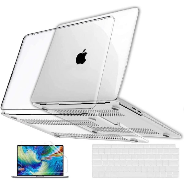 Plastic Hard Case for MacBook Air 13 inch Crystal Clear Case 2020 2019 2018 A2337 M1 A2179 A1932