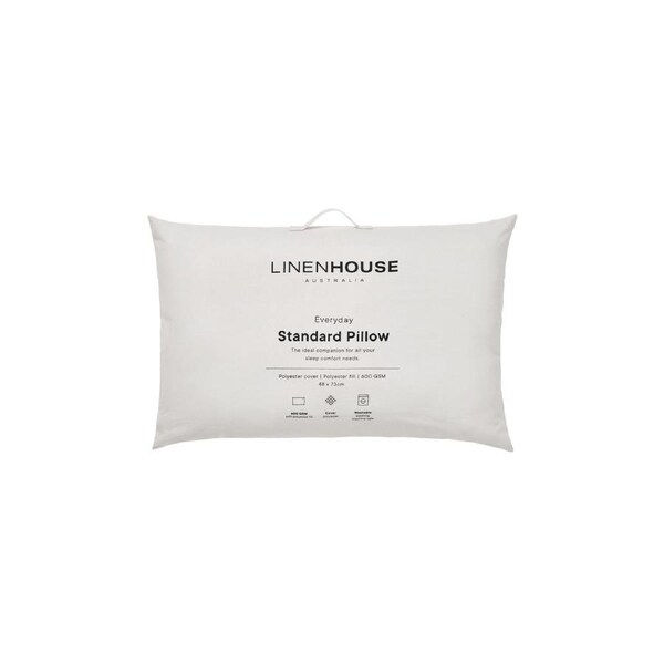 Linen House Everyday Washable Standard Pillow - 600 GSM