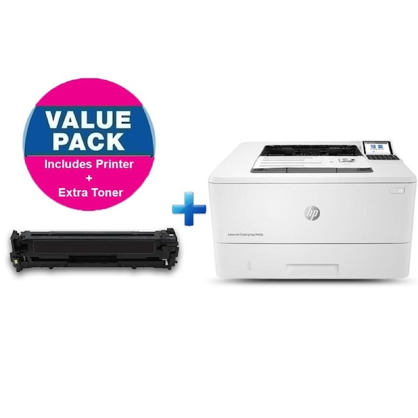 HP LaserJet Enterprise M406dn Printer + HP 76X CF276X Black Compatible Toner Bundle - SAME DAY SHIPPING
