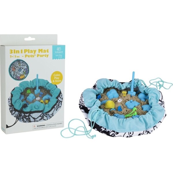 Tookyland 3-in-1 Play Mat Pet's Party Kids/Toddler Activity Fun Play Toy 3+