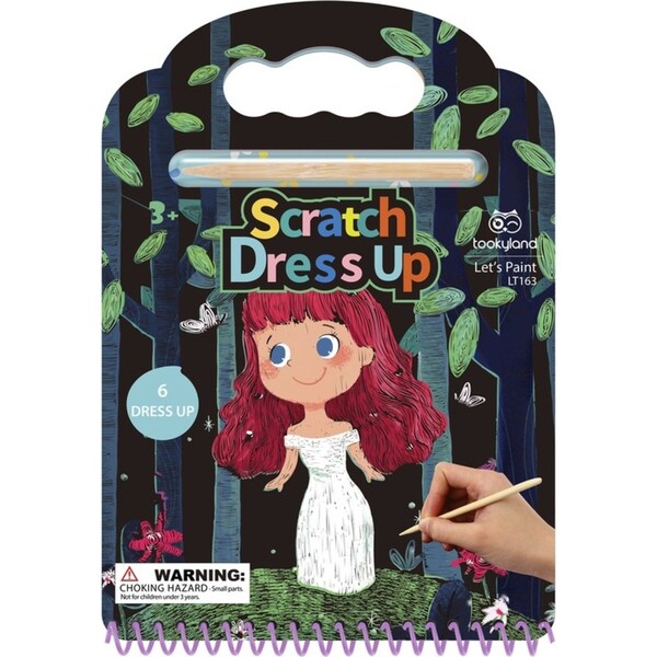 2pc Tookyland Scratch Dress Up Art/Craft Home/School Activity Fun Play Toy 3+
