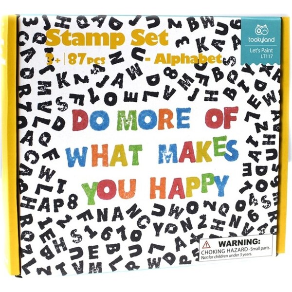 Tookyland Kids/Toddler Alphabet Stamp Set Art/Craft Kit Activity Fun Play Toy 3+