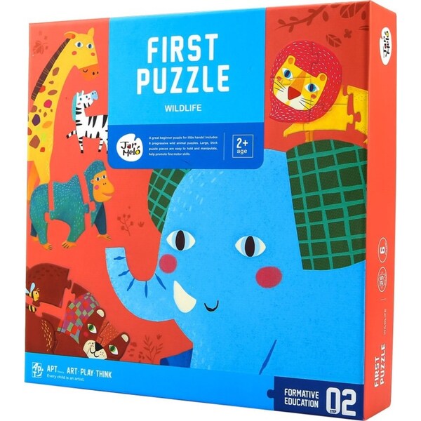 25pc Jarmelo First Puzzle Kids/Children's Wildlife Themed Jigsaw Puzzle 12m+
