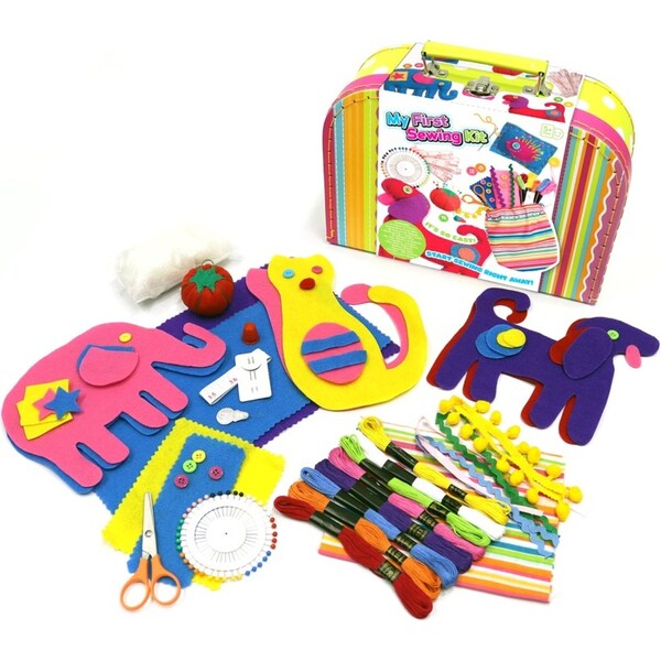 Kaper Kidz My First Sewing Kit DIY Kids/Children Craft Felt/Scissors/Thread Set