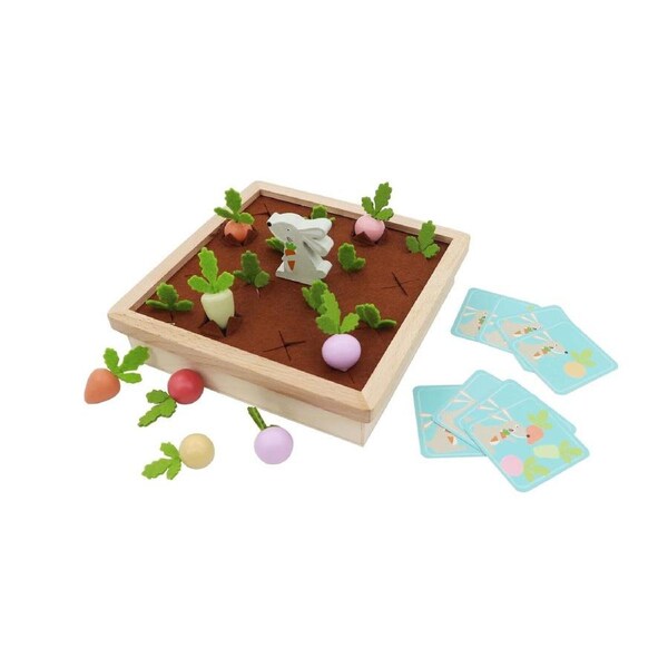 Kaper Kidz Kids/Children Wooden Radish Farm Educational Memory Game 20.5cm 3+