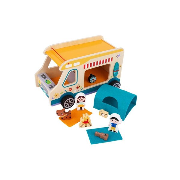 Tooky Toy Kids/Toddler Pretend Play Camping Rolling Rv Caravan Toy Playset 3+