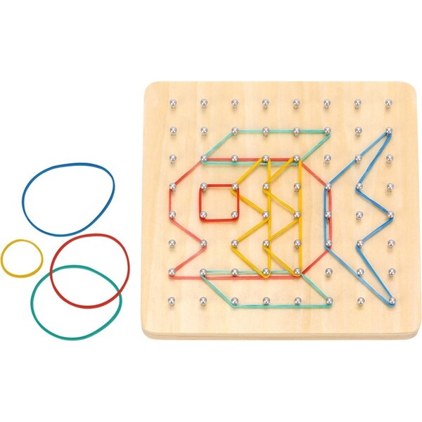 Tooky Toy Creative Rubber Band Geoboard Pattern Puzzle Problem Solving Game 3+