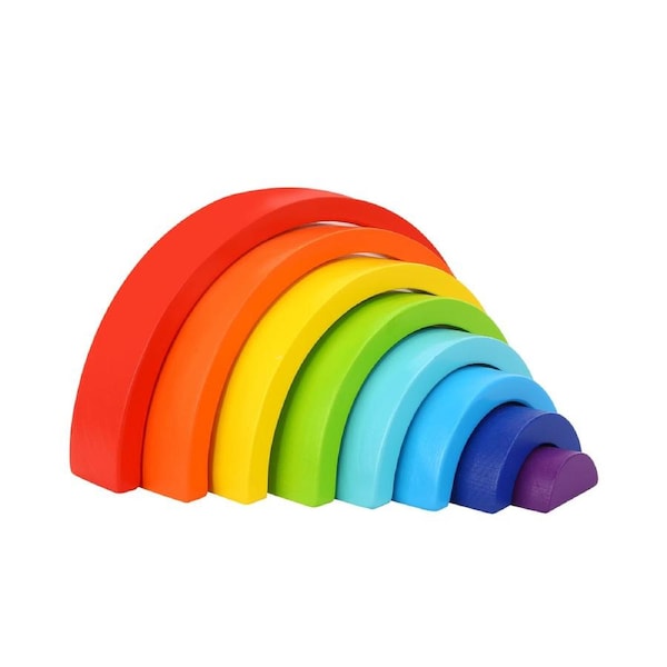 Tooky Toy Rainbow Stacker Baby/Toddler Fun Stacking Fun Educational Toy 18m+