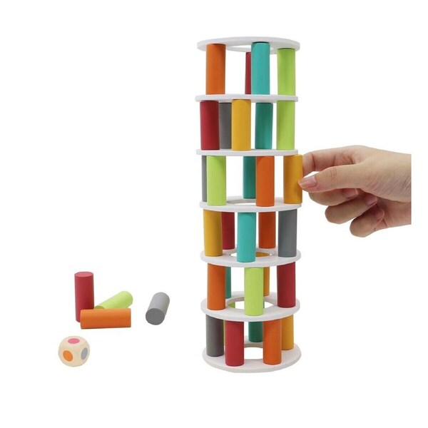 Kaper Kidz Wooden Pisa Tower Balancing Kids/Children Educational Fun Game 3+