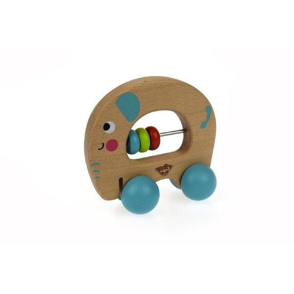 Tooky Toys Animal Roller-Elephant Interactive Toddler/Children's Push Toy 6m+
