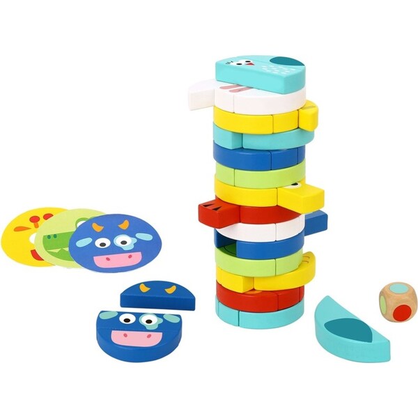 Tooky Toy Toddler/Children's Stacking Fun Educational Activity Game Animal 3+
