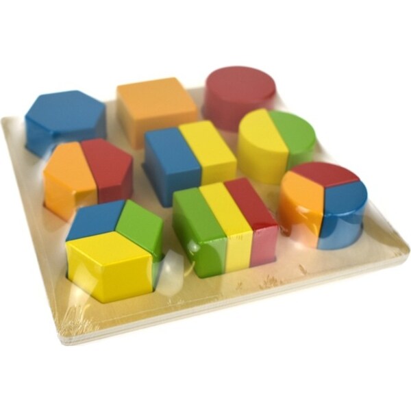 Tooky Toy Play Block Interactive Kids/Children Toddler Wooden Puzzle Shapes 18m+