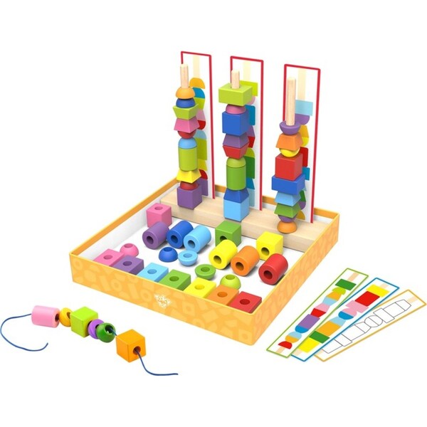 Tooky Toy Kids/Children Maze Bead Motor Skills Wooden Game Play Box 29.5cm 3+