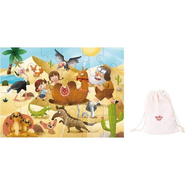 24pcs Tooky Toy Desert Exploration Children's/Kids Junior Jigsaw Puzzle 3y+