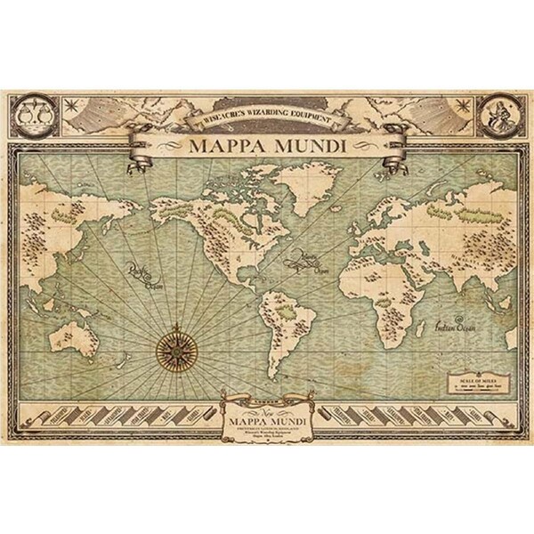 Fantastic Beasts And Where To Find Them - Mappa Mundi-Poster