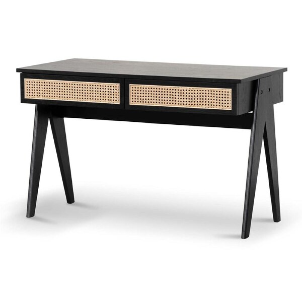 Cisneros 1.2m Home Office Desk - Full Black