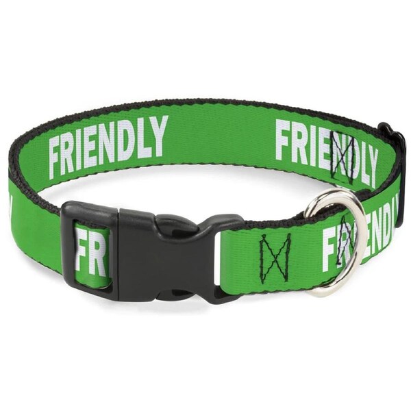 Buckle Down Usa Dog Collar - 'Friendly'