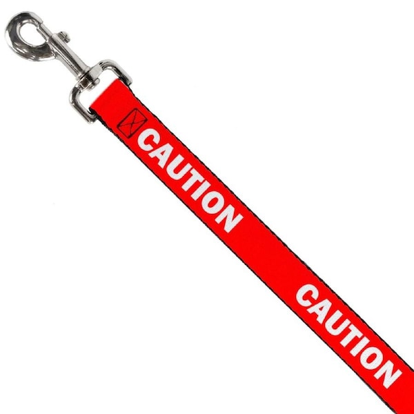 Buckle Down Usa Dog Lead - 'Caution'