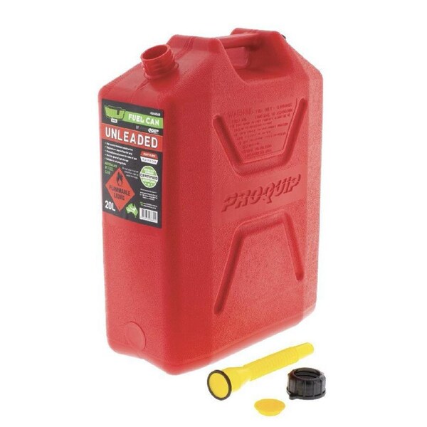 Hulk 4x4 Heavy Duty Plastic Unleaded General Fuel Jerry Store Can/Container 22L