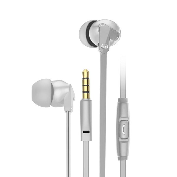 Monster 1.2m Rave V1 Wired In Ear Bud Audio Headphones w/3.5mm Audio Jack Grey