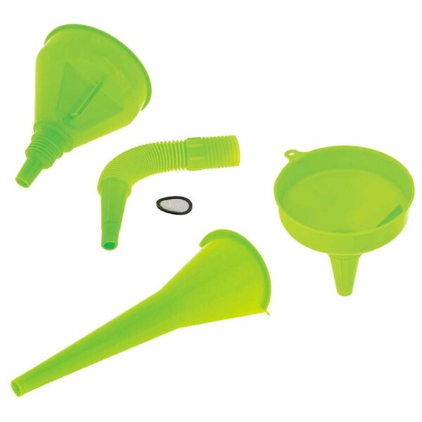 3PK Hulk 4x4 Offroad Car/Truck Fuel Fluid Funnel Filter Set 200/145/110mm Green