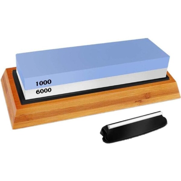 6000/1000 Dual Whetstone Waterstone Knife Sharpening Water Stone Wet Sharpener