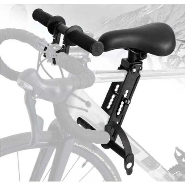 Front Mounted Child Bike Seat Kids Top Tube Bicycle Detachable Seat & Armrest