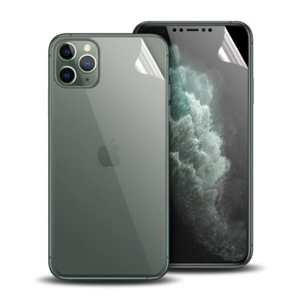 [2in1] 1 PCS Front Hydrogel Screen Protector For iPhone 14 Pro + 1 PCS Back Hydrogel Screen Protector TPU-14 Pro