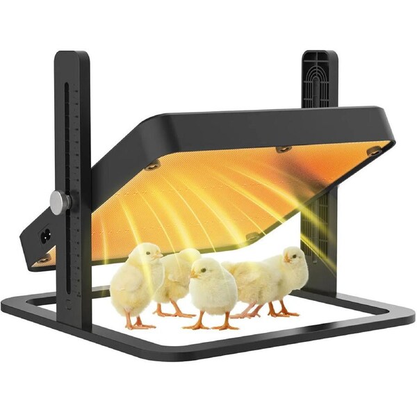 Advwin Chick Brooder Heating Plate Chicken Coop Heater Duck Poultry Warmer 27x27cm