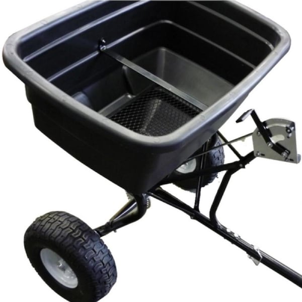 Fertilizer Spreader Grass Seed Lawn Spreader 113 kg broadcast Bonus Rain Cover