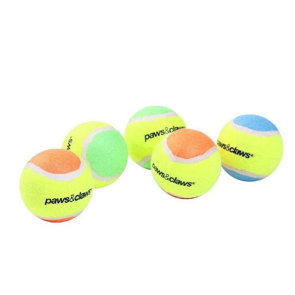 10x Pet Chew Toy Fetch Tennis Play Balls 6cm Sports Train Dog Puppy Throwing