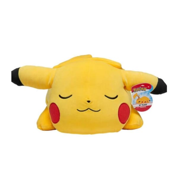 WCT Pokemon Sleeping Plush Soft Pikachu 18"