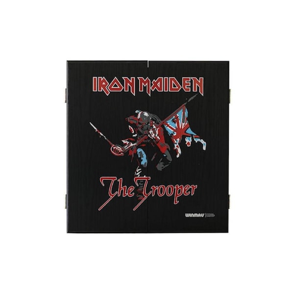 WINMAU Iron Maiden The Trooper Dart Board Cabinet