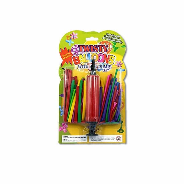 TWISTY BALLOONS 30Pcs Heavy Duty Long Spiral Birthday Party Bright Mix