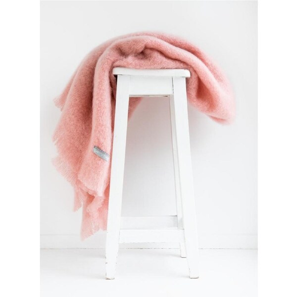 Masterweave Windermere Mohair Knee Wrap Throw Blanket-Dusk