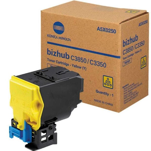 Genuine Konica Minolta TNP48Y Yellow Toner Cartridge A5X0290 Bizhub C3350/C3850