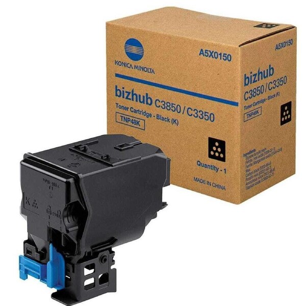 Genuine Konica Minolta TNP48C Cyan Toner Cartridge A5X0490 Bizhub C3350/C3850