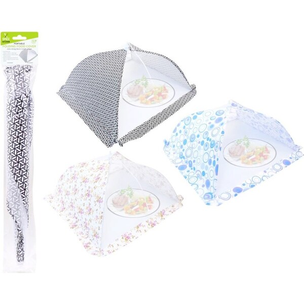 3 x Food Net Cover Reusable Umbrella Collapsible Kitchen Insect Fly Tent Outdoor