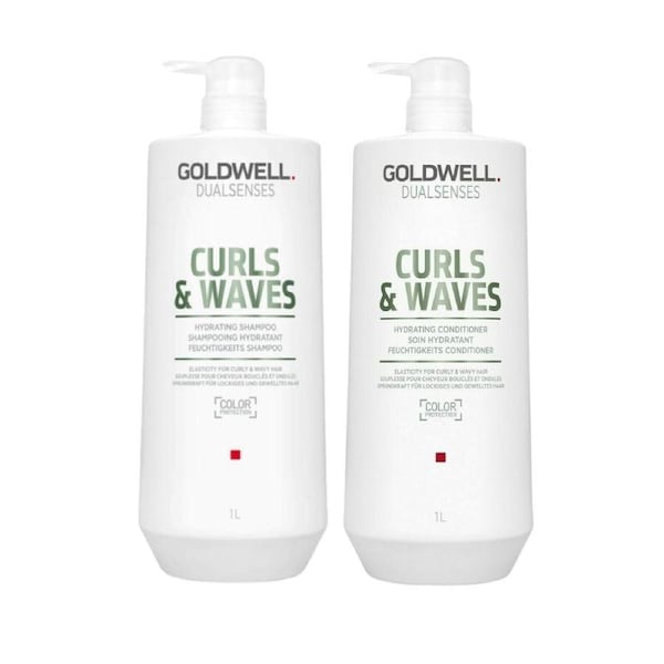 Goldwell Dualsenses Curls & Waves Hydrating Shampoo & Conditioner 1 Litre Duo