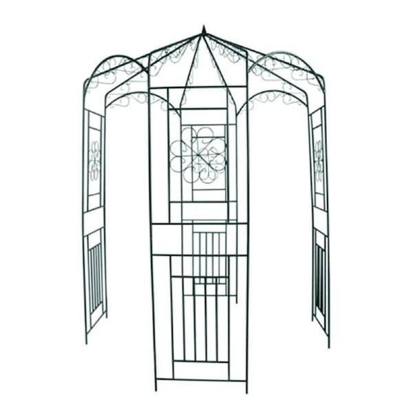 Garden Arch Pergola Metal Wedding Party Backdrop Climbing Flower Trellis Arbour