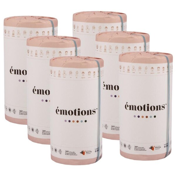 6PK Emotions 100% Bamboo Kitchen/Home 120 Sheet Paper Towel Rolls/Wipes 22x23cm