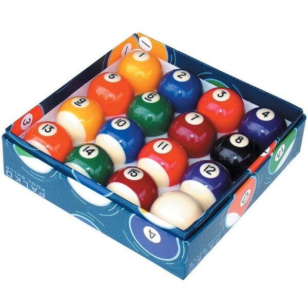 Kelly Pool Snooker Billiard Table Balls 2 & 1/16 inch Coloured Box