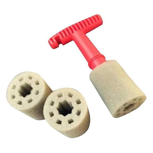 Nevenka Car Detailing Brush Lug Nut Wheel Cleaning Brush with Handle Replaceable Sponge Head