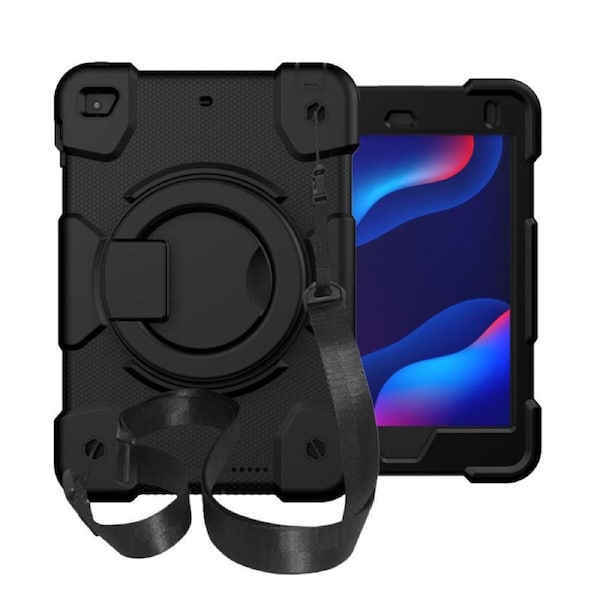 Nevenka iPad Case For iPad Mini 4/5 with 360 Swivel Stand-Black