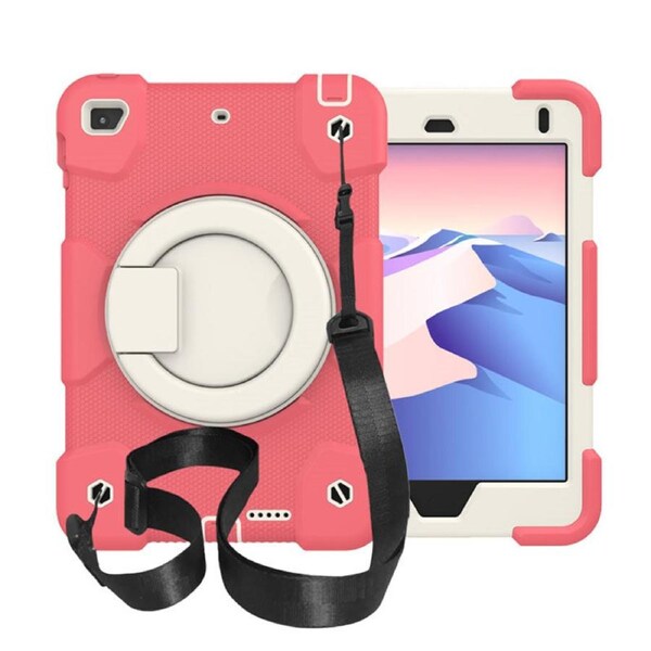 Nevenka iPad Case For iPad Mini 4/5 with 360 Swivel Stand-Begonia Red