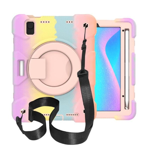 Nevenka iPad Case For iPad Mini 6 with 360 Swivel Stand-Colorful Rose Gold
