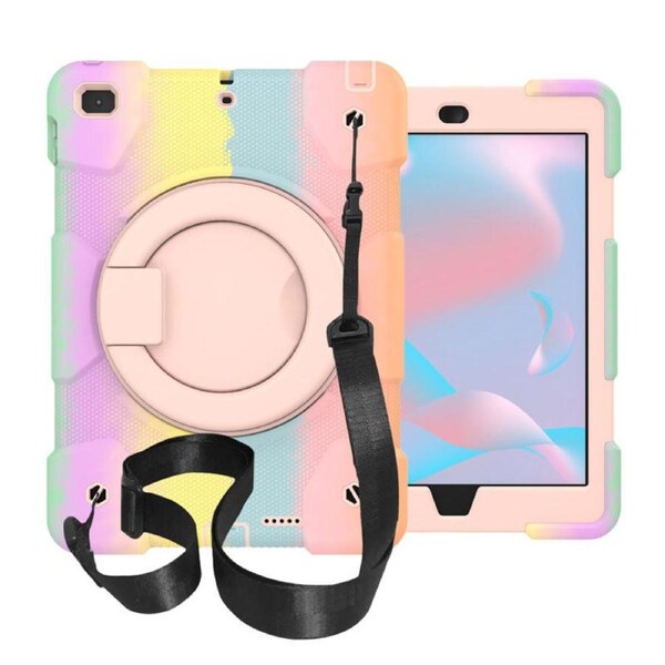 Nevenka iPad Case For iPad 9.7/Air 2 with 360 Swivel Stand-Colorful Rose Gold