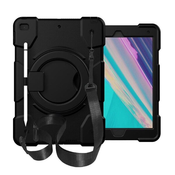 Nevenka iPad Case For iPad 10.2 with 360 Swivel Stand-Black